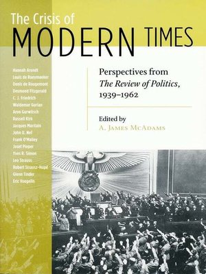 cover image of Crisis of Modern Times